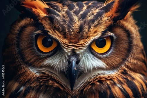 Inquisitive Owl Curious Nocturnal Hunter
