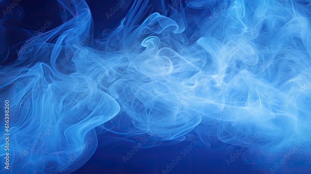 Obraz premium Seamless white smoke on plain background. Generative AI.