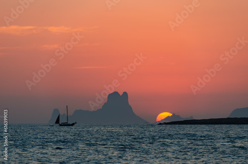 Isla de es Vedrà in sunset photo