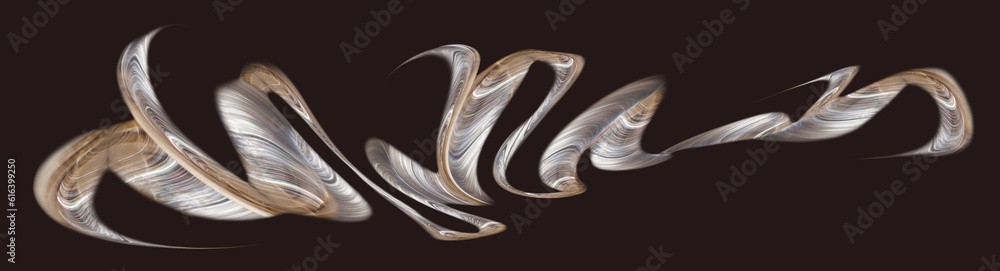 Fototapeta premium Digital flowing in smooth waves 