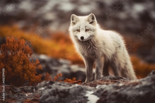Arctic Fox in the Wild Polar Canine in Nature