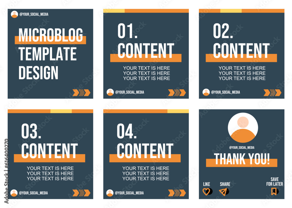 Obraz premium Microblog or carousel post design