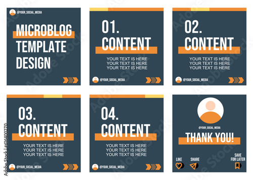 Microblog or carousel post design