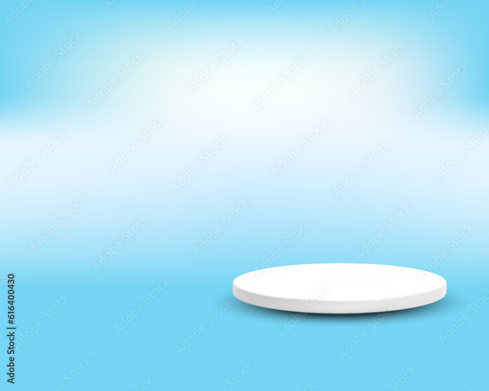 light blue podium clean blue background light blue podium clean blue background