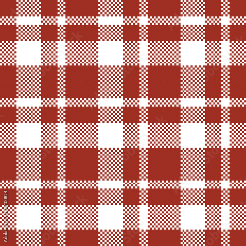 Tartan Plaid Seamless Pattern. Checker Pattern. Template for Design Ornament. Seamless Fabric Texture. Vector Illustration