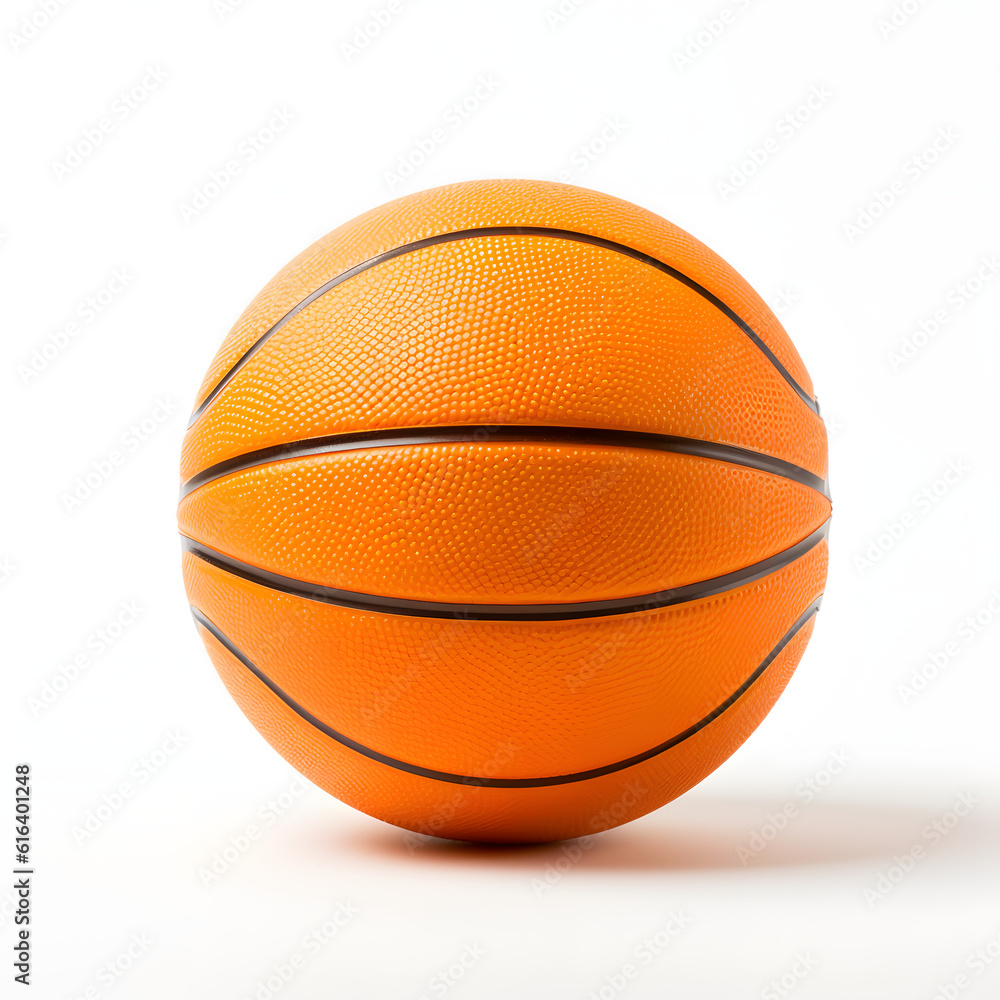 Obraz premium Basketball isolated on white