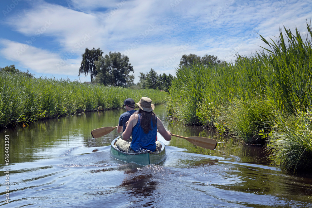 Canoe. Canoeing at Belt Schutsloot. Near Giethoorn. National park de Wieden and Weerribben. Kayak. Canoe. Canoeing at Belt Schutsloot. Near Giethoorn. National park de Wieden and Weerribben. Kayak.