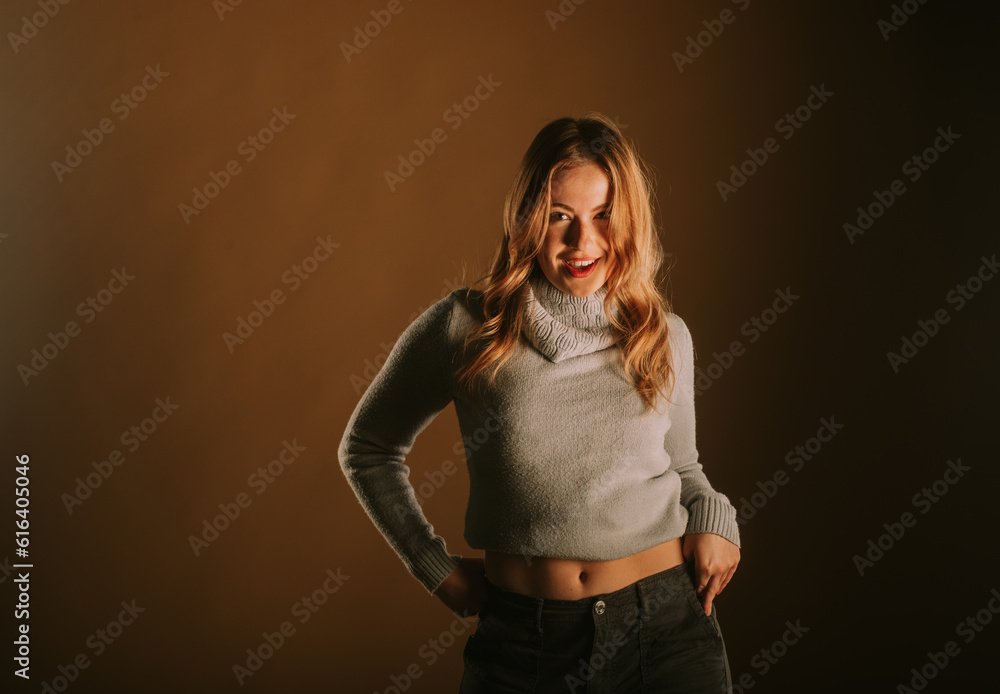 Fototapeta premium Smiling while posing