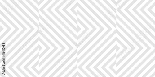 Vector geometric lines seamless pattern. Trendy gray and white texture with diagonal stripes, broken lines, chevron, zigzag, tiles. Simple abstract geometry. Subtle modern monochrome geo background