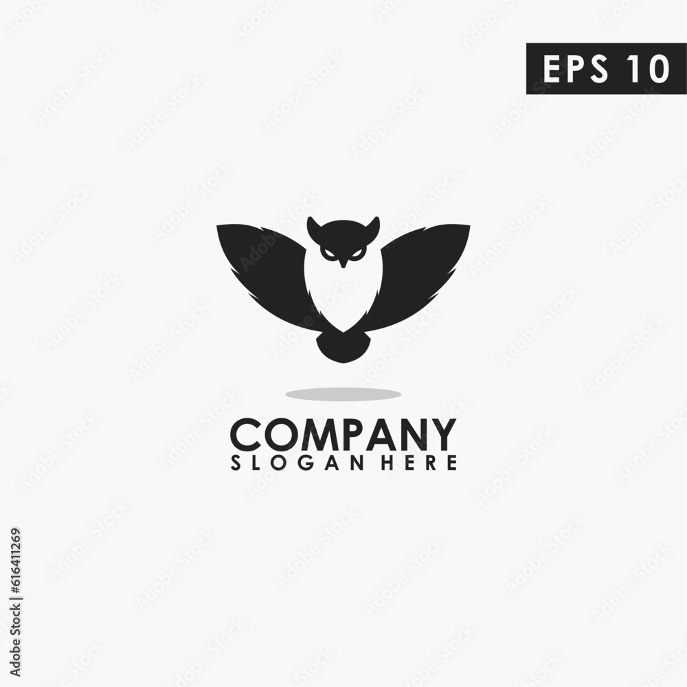 Owl Logo Design. Owl Logo Template. Modern Design. Flat Logo. Vector Illustration Owl Logo Design. Owl Logo Template. Modern Design. Flat Logo. Vector Illustration