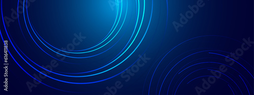 Blue abstract background, technology hi-tech futuristic template. Vector illustration	