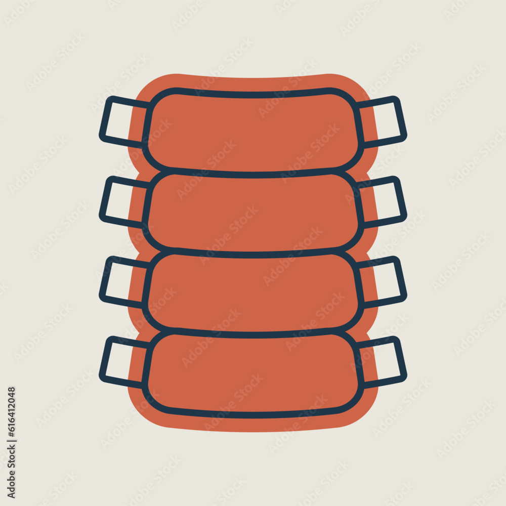 Ribs vector icon food meat. Barbecue and bbq grill Ribs vector icon food meat. Barbecue and bbq grill