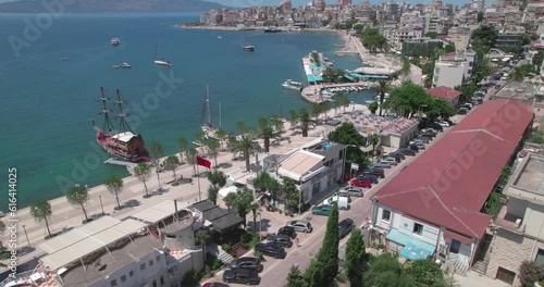 Saranda.The costal city in southern Albania. 