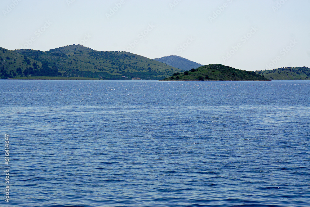 green landscape on the kornati islands