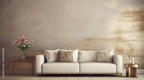 Wall Mockup In Living Room  Mockups Design 3D  HD