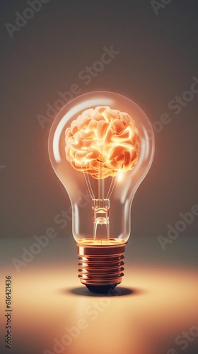 Bulb light idea. concept of big ideas inspiration innovation, invention, effective thinking.Think differently creative idea concept