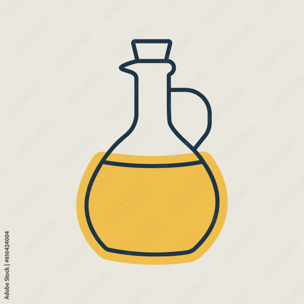 Olive Oil Glass Jug Pitcher vector icon Olive Oil Glass Jug Pitcher vector icon
