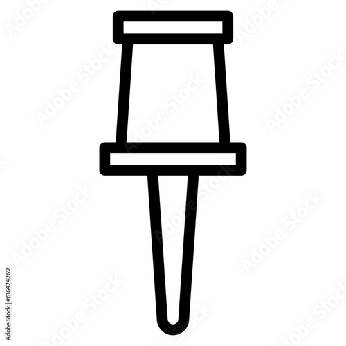 push pin line