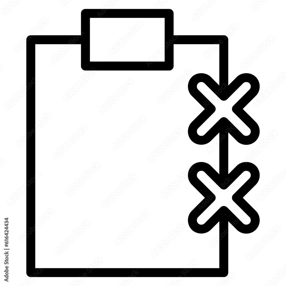 Fototapeta premium clipboard line