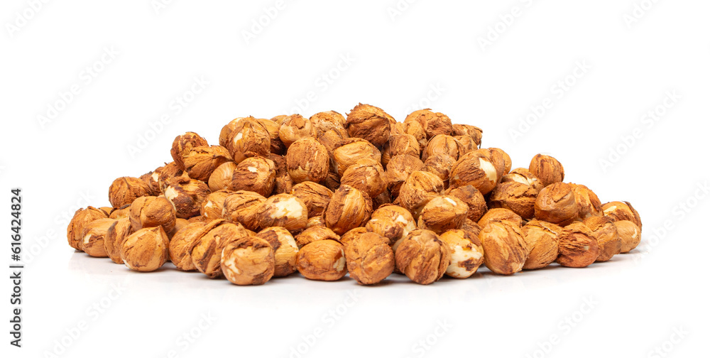 Nut Kernels, Hazelnuts Pile Isolated, Healthy Organic Nuts Group, Nut Kernels on White Nut Kernels, Hazelnuts Pile Isolated, Healthy Organic Nuts Group, Nut Kernels on White