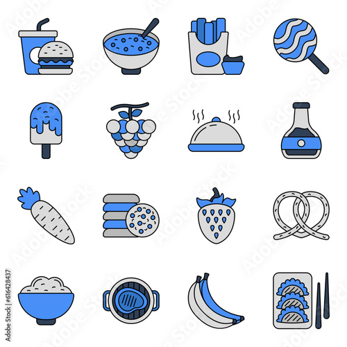 Pack of Food Flat Icons 

