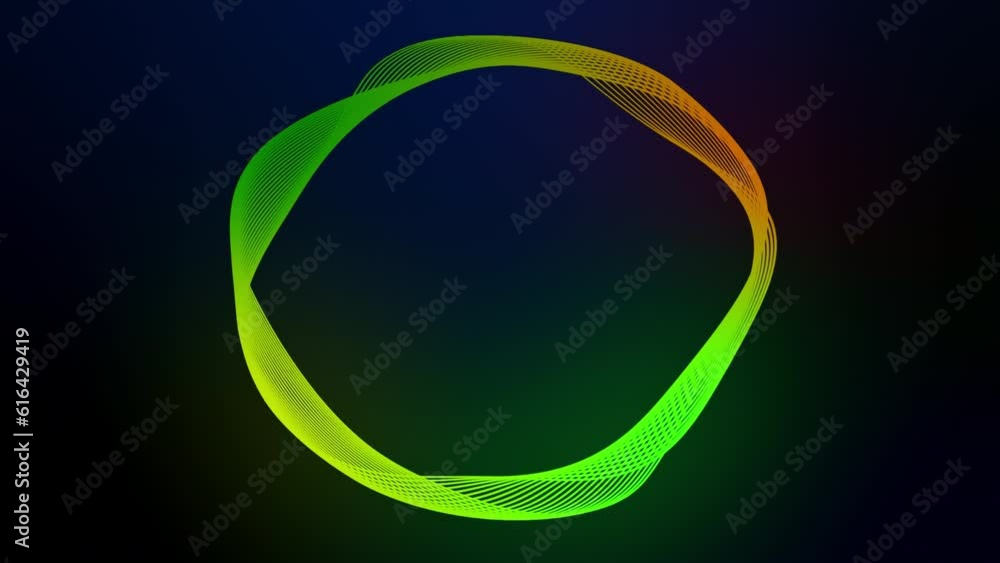 Abstract ring circle colourful gradient of motion circle on an ...