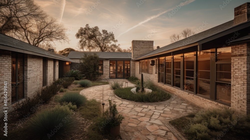 Home architecture design in Ranch Style with Front porch constructed by ...