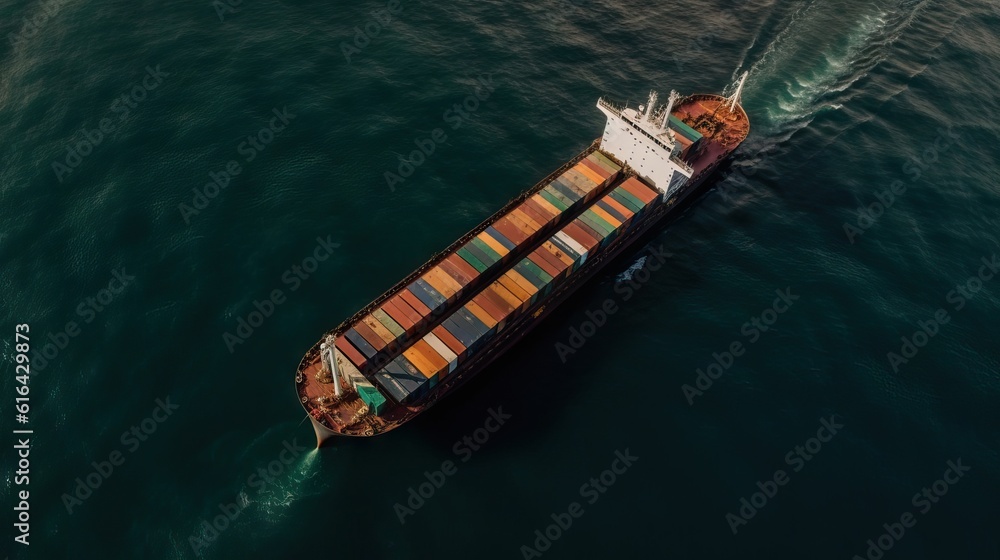 Cargo Container shipping business logistic import and export by container ship in the open sea, freight ship boat. Cargo Container shipping business logistic import and export by container ship in the open sea, freight ship boat.