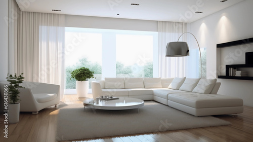 Minimalist living room interior home decoration © Diarystock