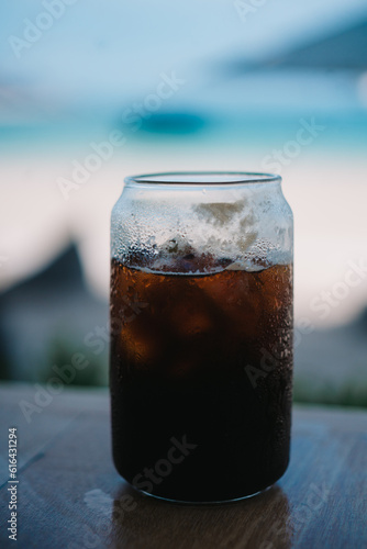 glass of iced cola