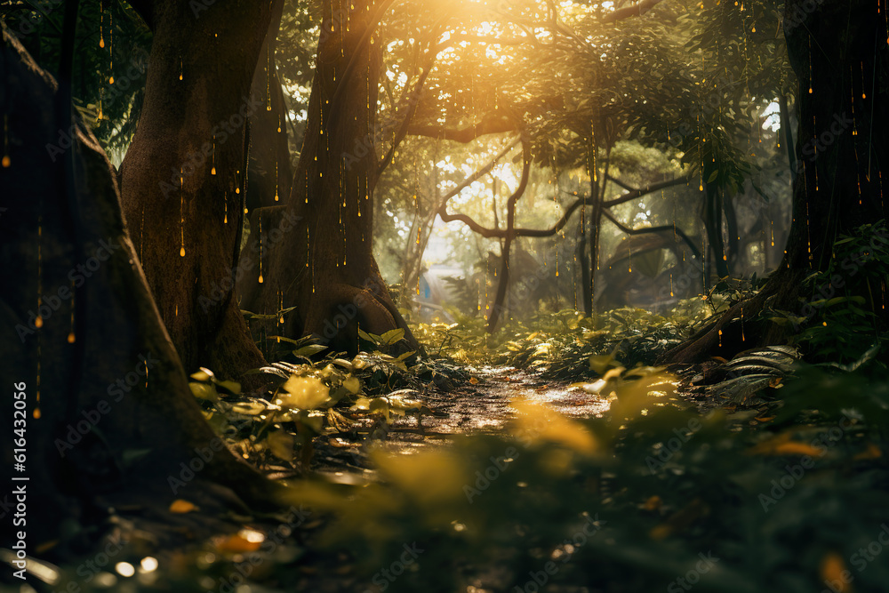 Beatiful green nature city landscape 