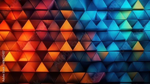 Abstract colorful wallpaper triangles
