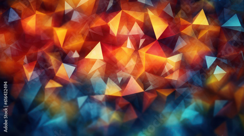 Abstract colorful wallpaper triangles © tashechka