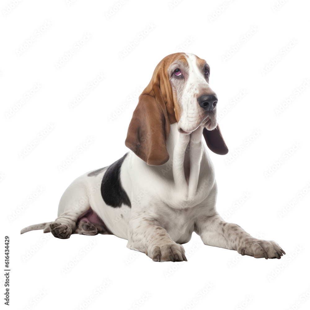 beagle puppy isolated on transparent background cutout