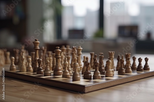 Wallpaper Mural Successful Business Concept. Professional Chess Game on Chessboard Torontodigital.ca