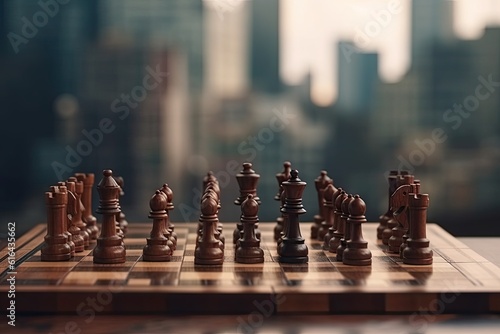 Wallpaper Mural Successful Business Concept. Professional Chess Game on Chessboard Torontodigital.ca