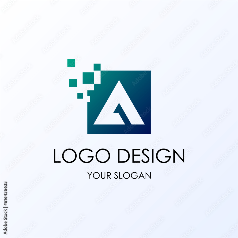 Obraz premium Letter A Logo. A Letter Design Vector