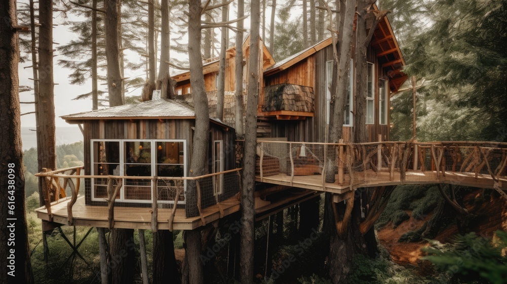View of Custom Treehouses & Cabins | Cabin Estate Builders