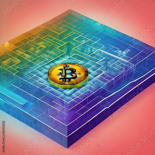 ChromaCoin Vibrant Artistic Explorations of Bitcoins AI generated 