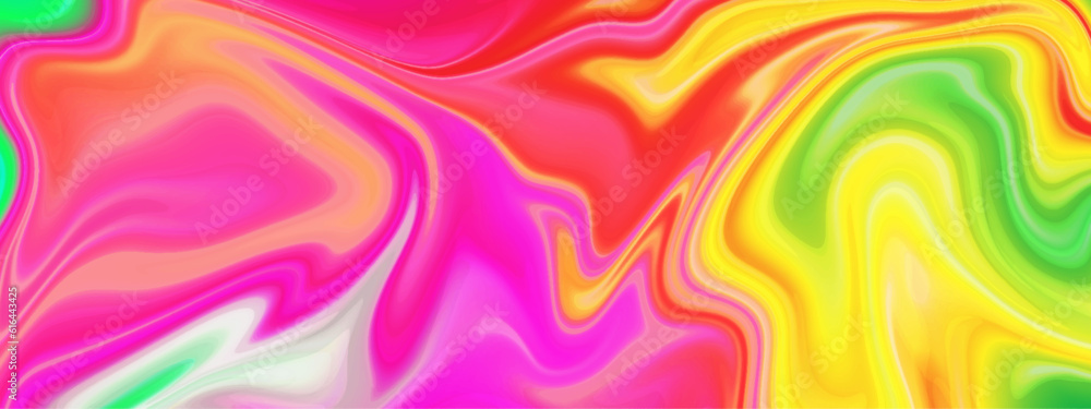 Obraz premium Abstract colorful hand painted oil marble texture background. Abstract wavy curve fluid modern marble texture background.