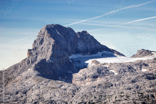 A view on top of Dachstein from Krippenstein in Austria, Alps.  photo