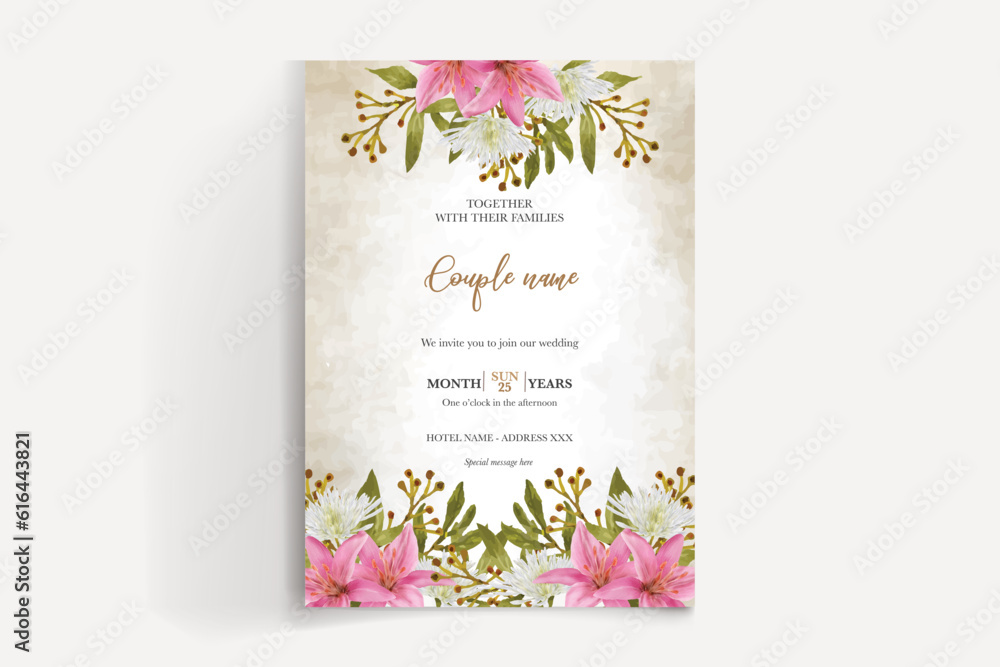 save the date wedding invitation template vector illustration