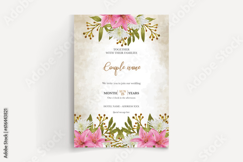 save the date wedding invitation template vector illustration