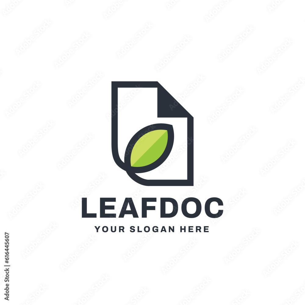Paper Leaf Logo Vector Icon Gradient Illustration Paper Leaf Logo Vector Icon Gradient Illustration