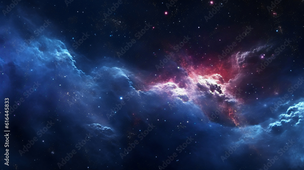 Obraz premium the universe consisting of stars in a dark space