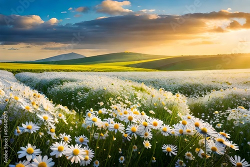 field of daisies