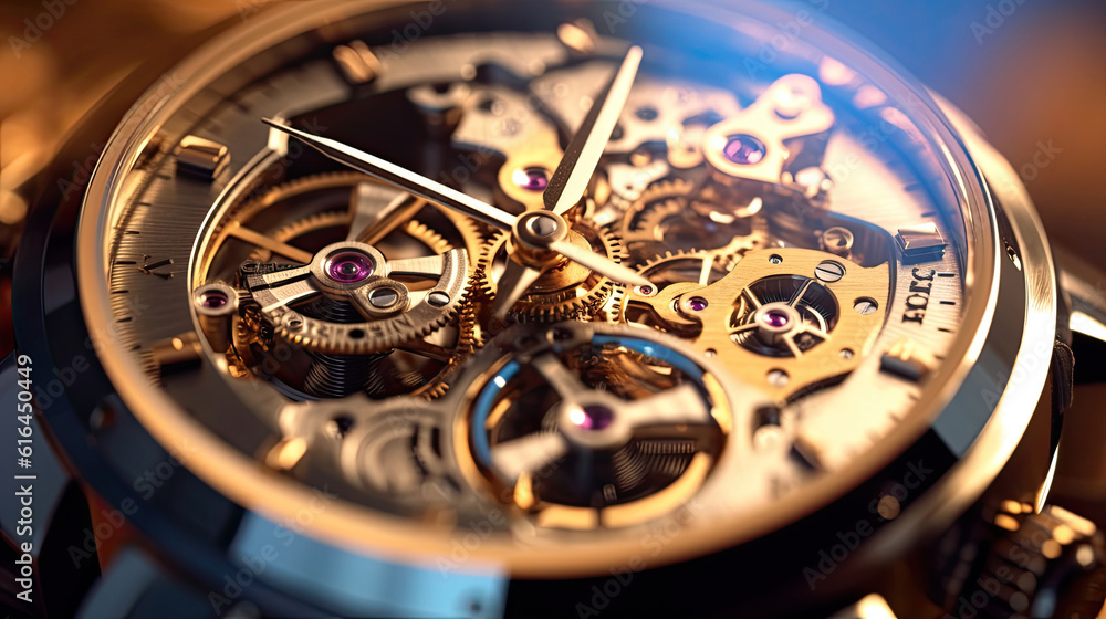 Close-up of a classic watch gear Close-up of a classic watch gear