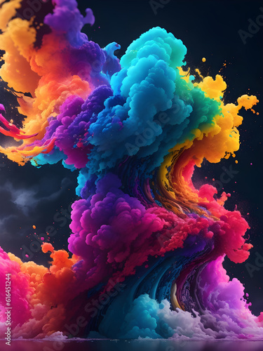 Colorful Smoke Imagery   High-Quality Abstract Smoke Art for Your Creative Design Projects © lfilipeArt