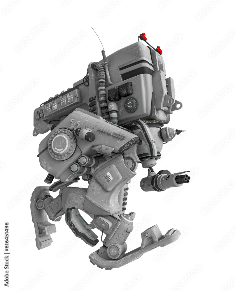 scout machine is running to attack scout machine is running to attack