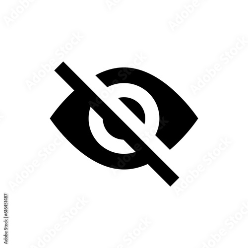 invisible eye hide icon, incognito icon no eye view hidden icon set. vision icon, unsee icons - eyesight symbol - sight look sign